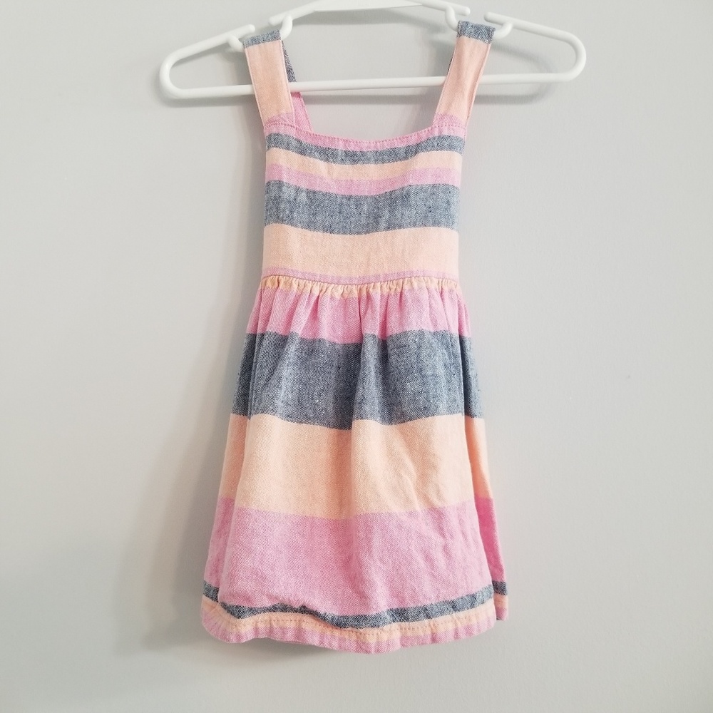 Carter's Pink and Gray Sun Dress